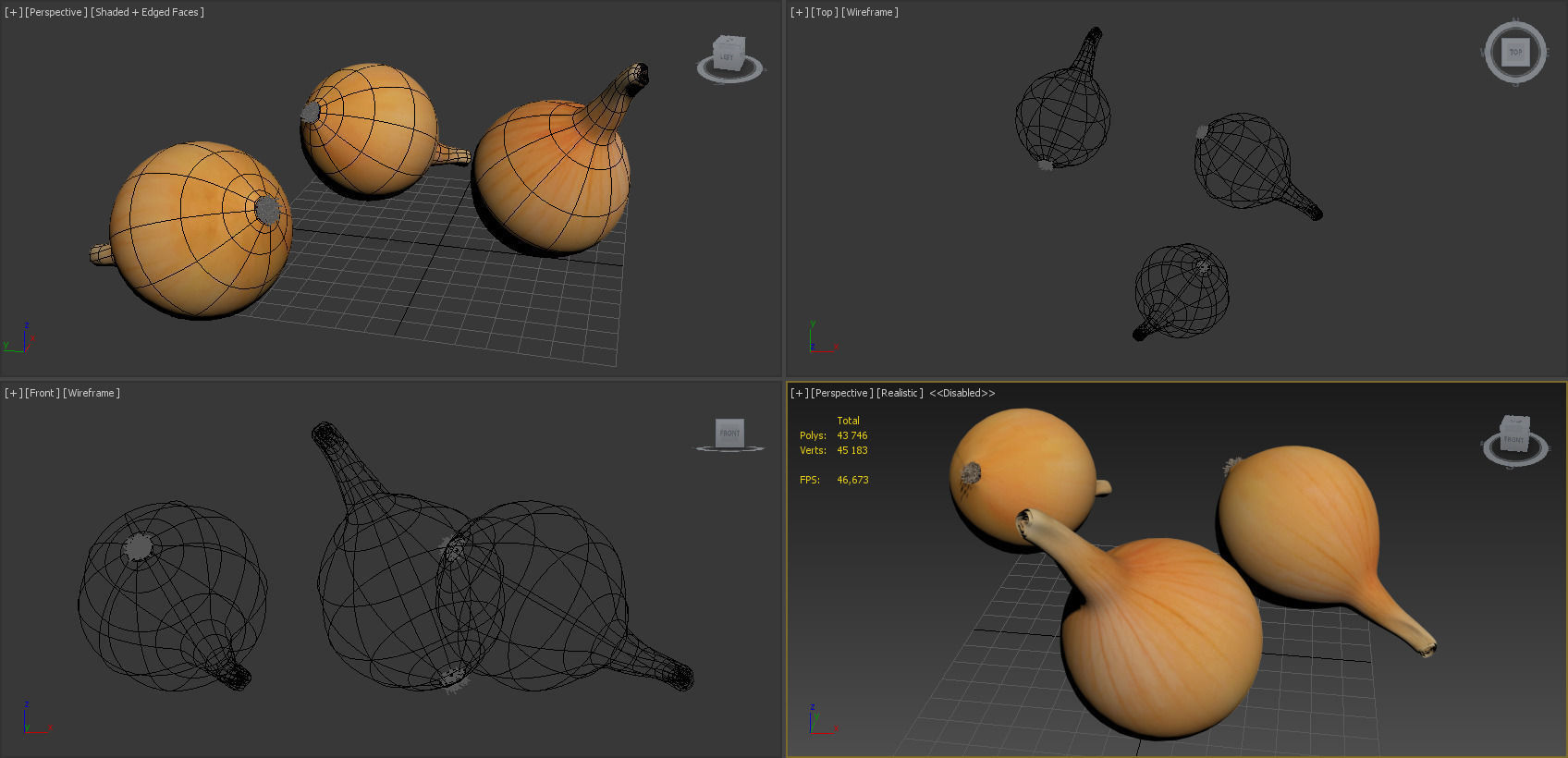 Vegetables Collection basil leaf 3D model_66