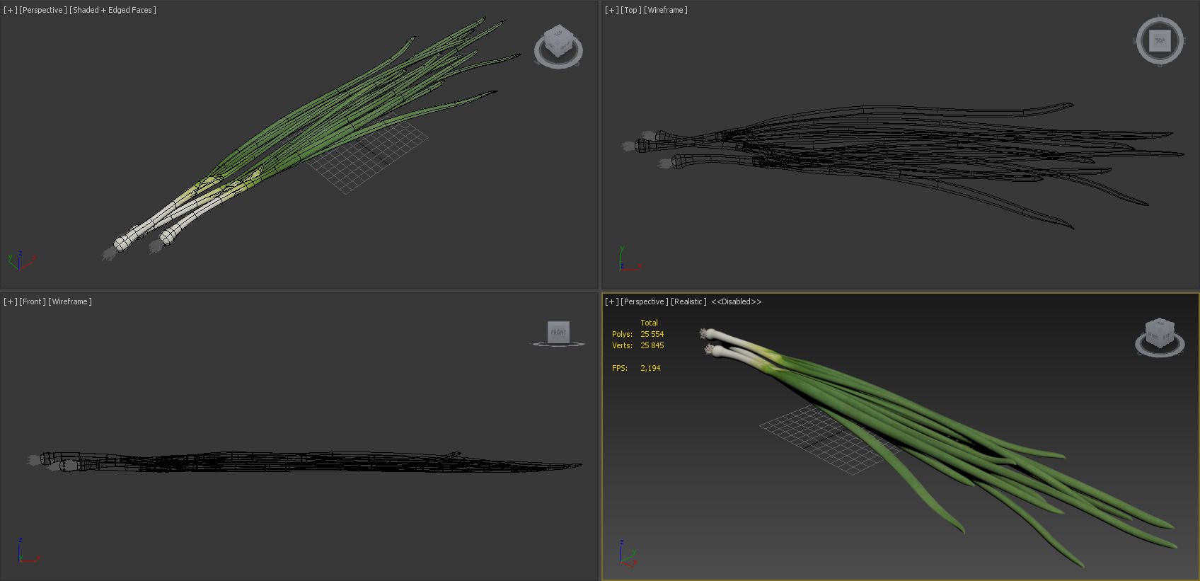 Vegetables Collection basil leaf 3D model_75