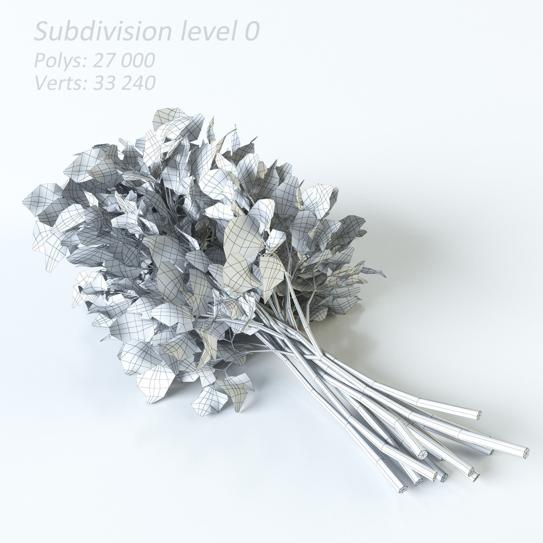 Vegetables Collection basil leaf 3D model_82