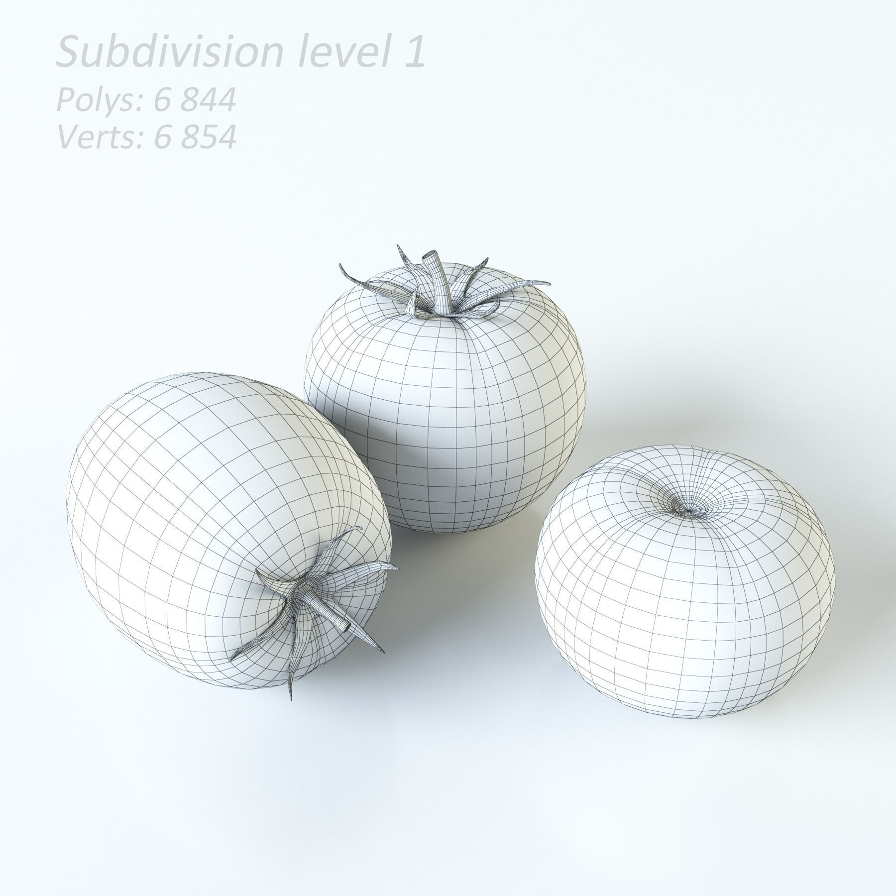 Vegetables Collection basil leaf 3D model_109