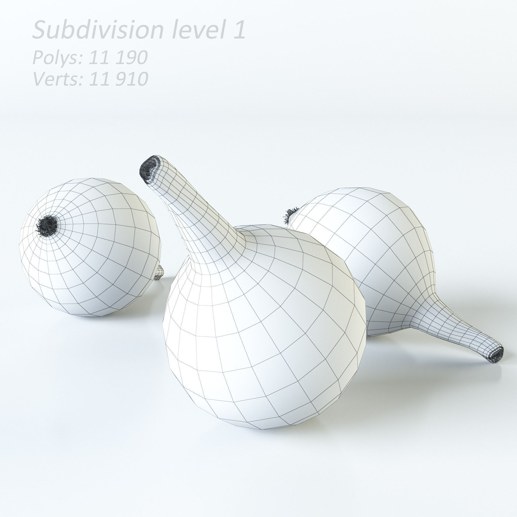 Vegetables Collection basil leaf 3D model_62