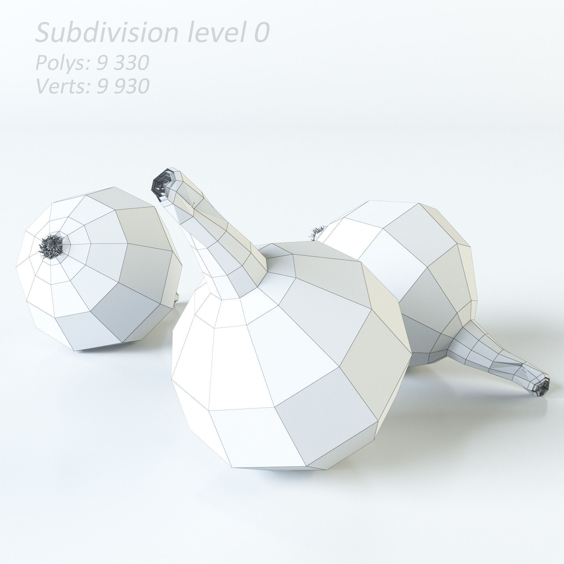 Vegetables Collection basil leaf 3D model_61