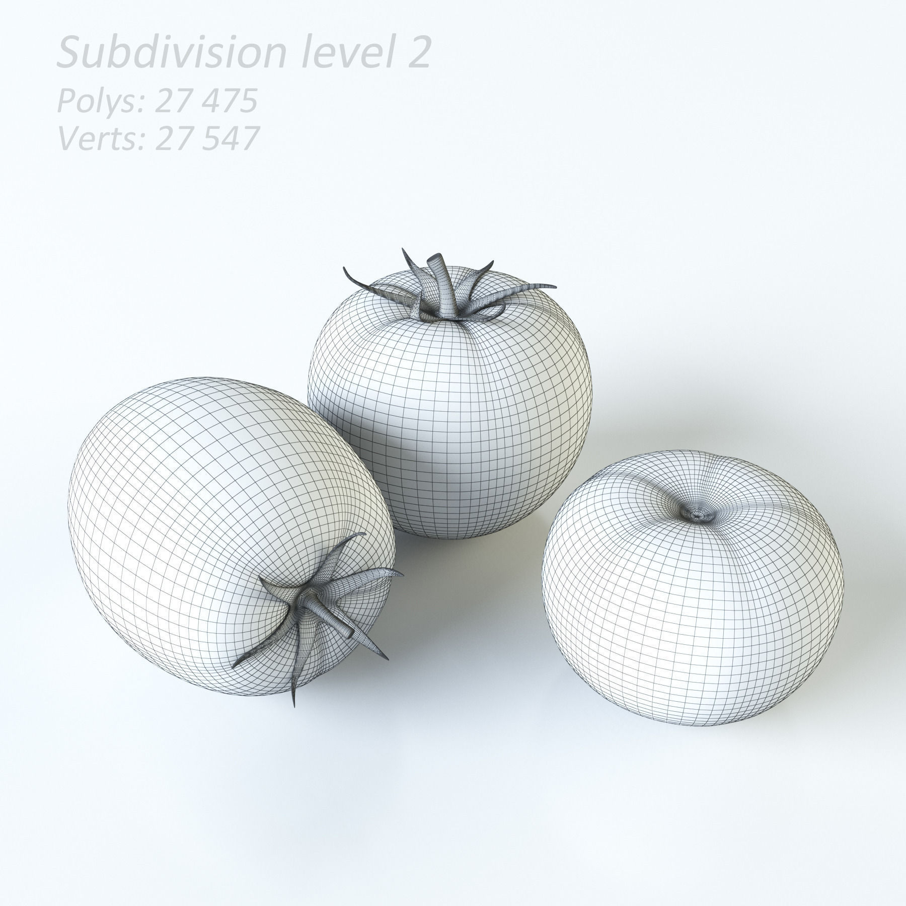 Vegetables Collection basil leaf 3D model_110