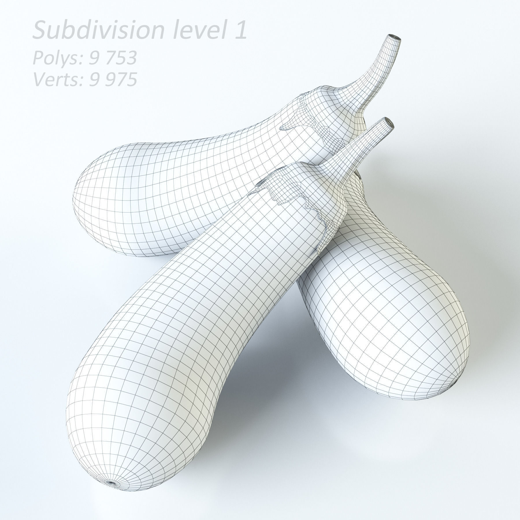 Vegetables Collection basil leaf 3D model_42