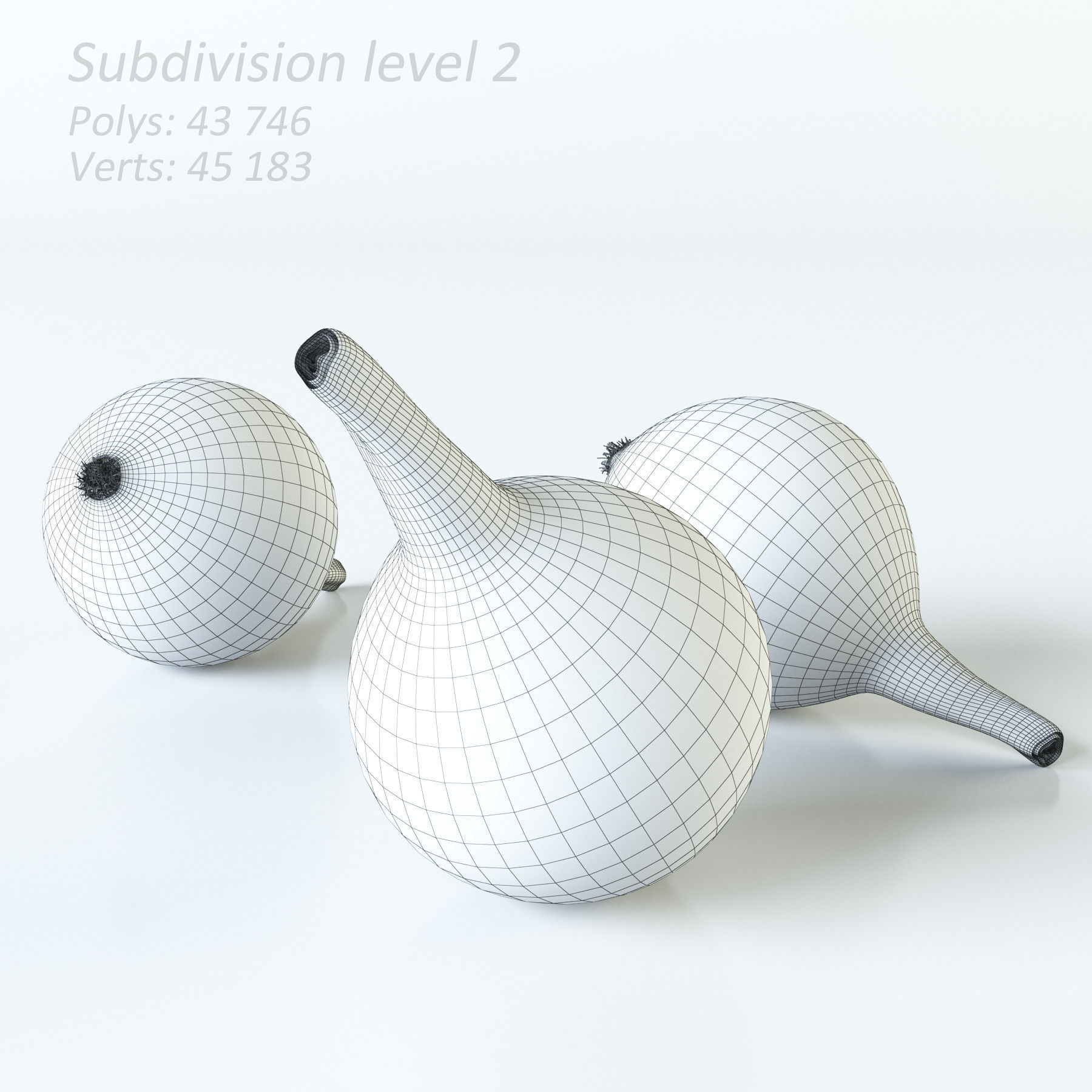 Vegetables Collection basil leaf 3D model_63