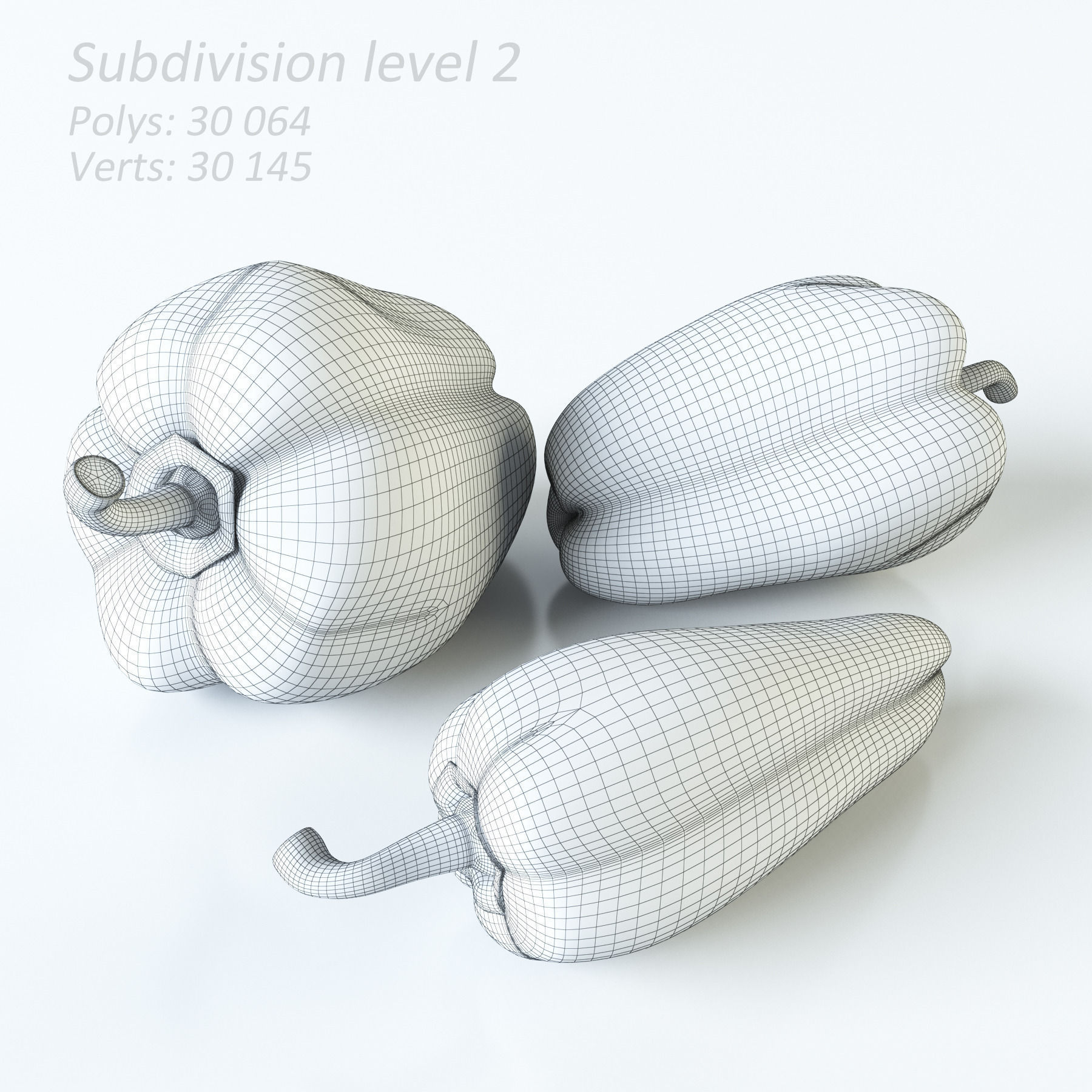 Vegetables Collection basil leaf 3D model_91