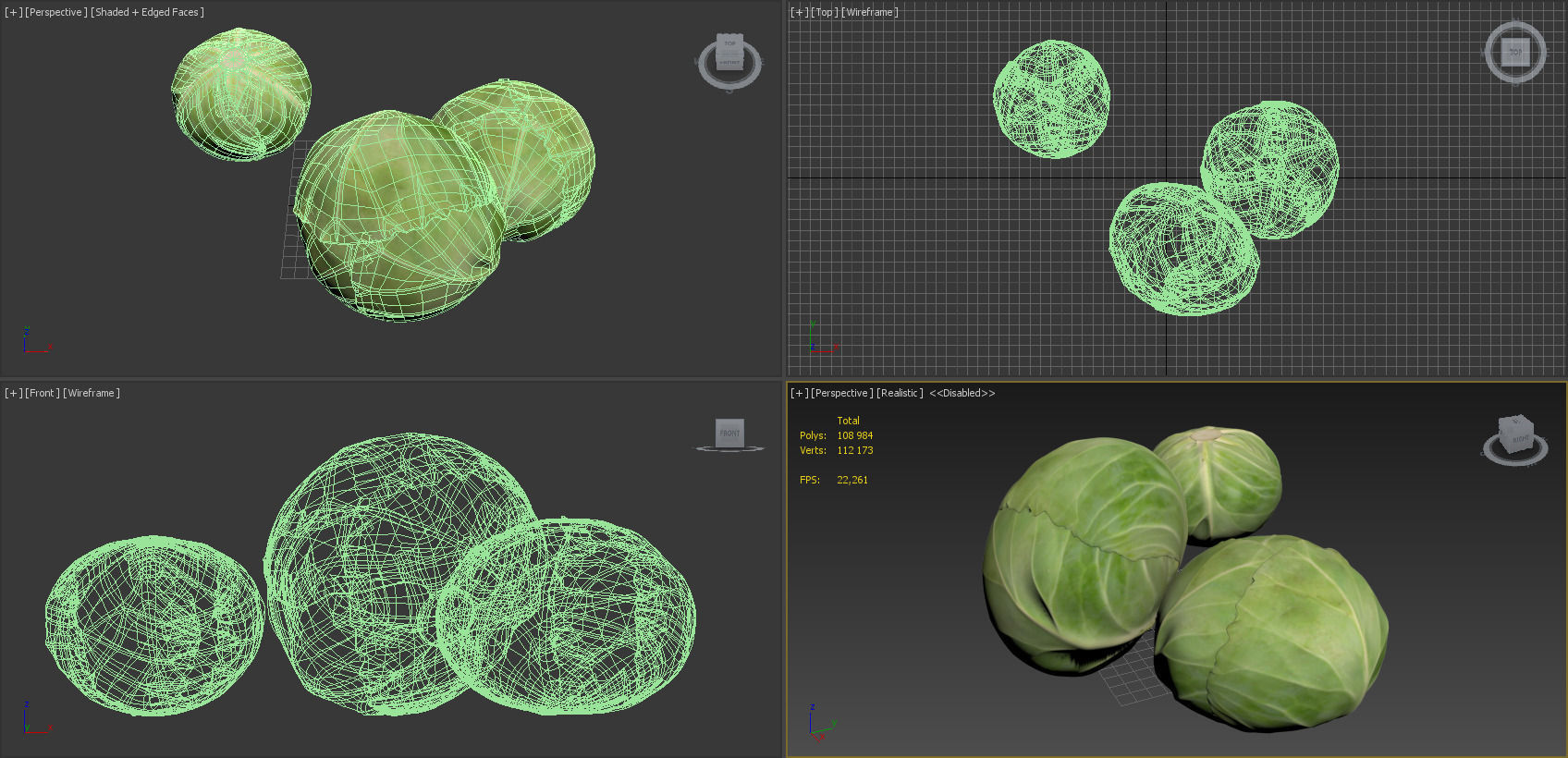 Vegetables Collection basil leaf 3D model_17