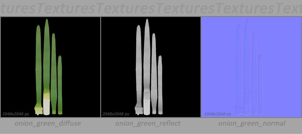 Vegetables Collection basil leaf 3D model_77