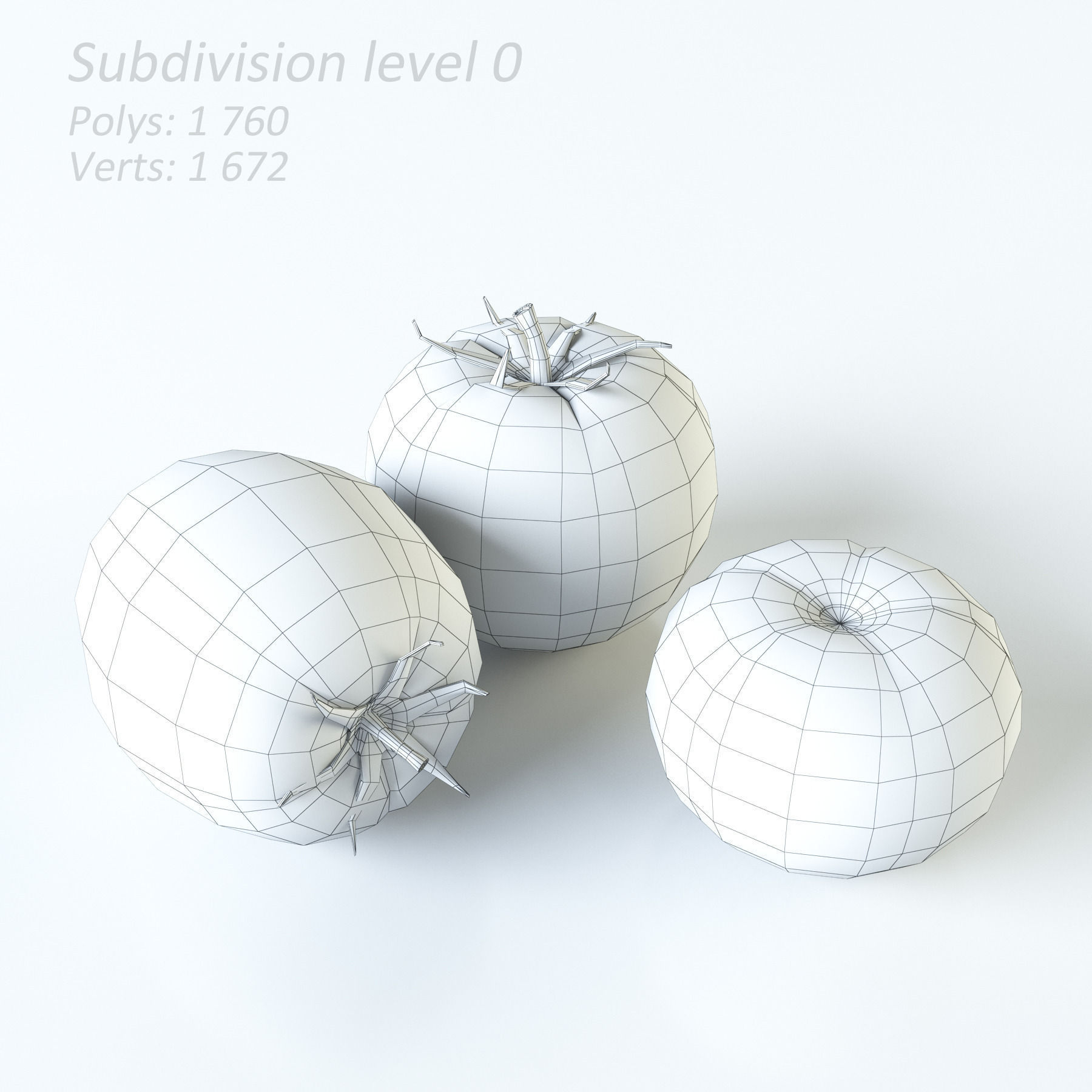 Vegetables Collection basil leaf 3D model_108