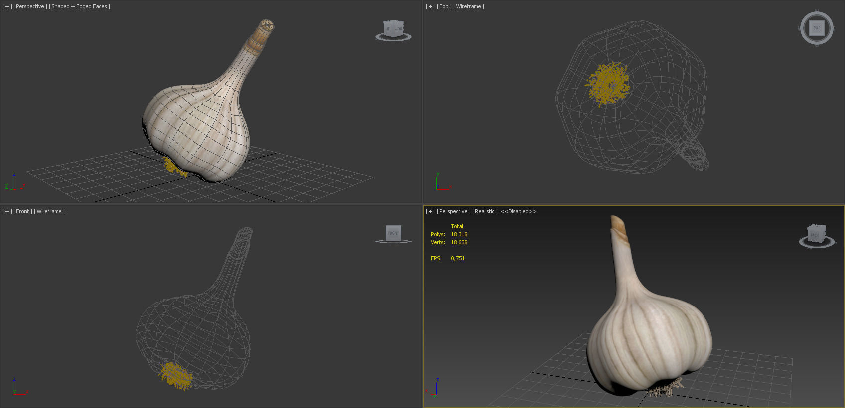 Vegetables Collection basil leaf 3D model_57