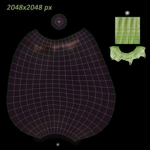 Vegetables Collection basil leaf 3D model_46