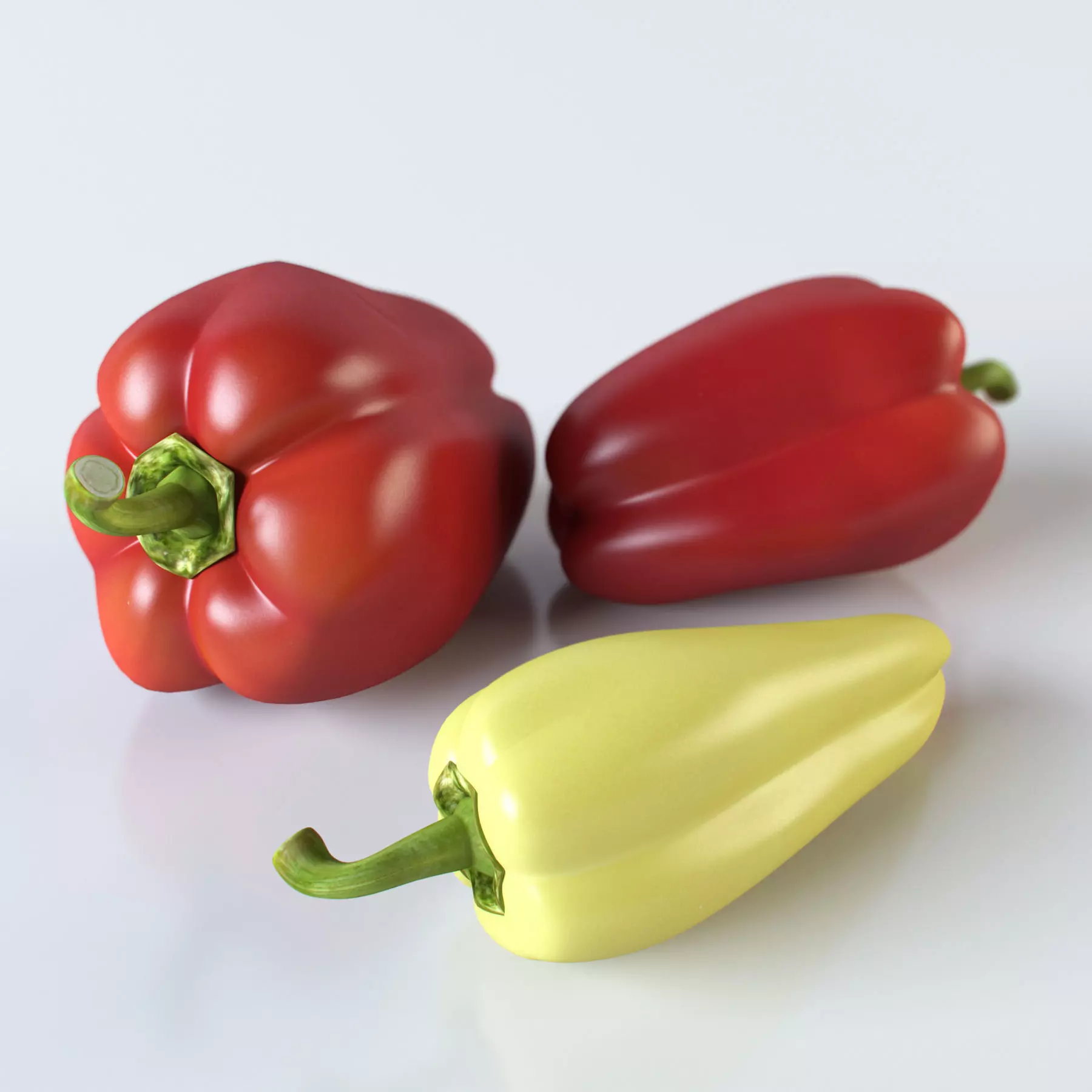 Pepper three peppers 3D model_0