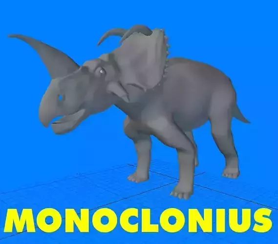 Monoclonius triceratops 3D model