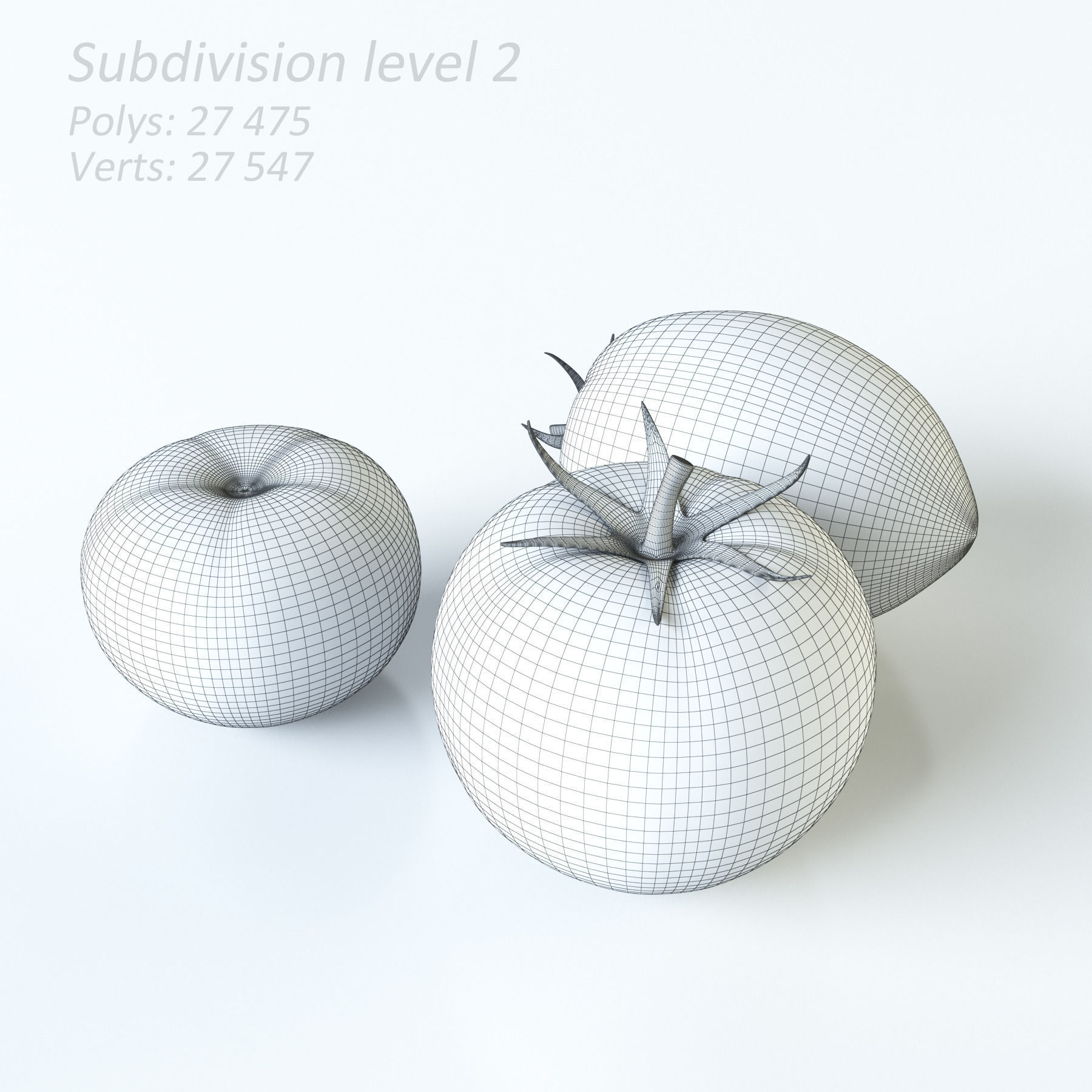 Tomatoes three 3D model_7
