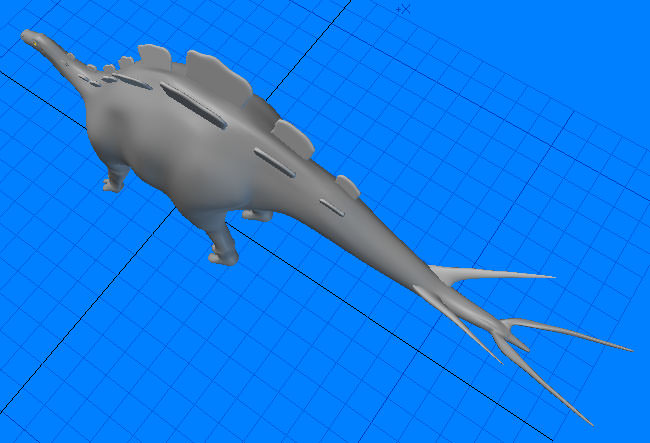 Wuerhosaurus Dinosaur 3D model_3