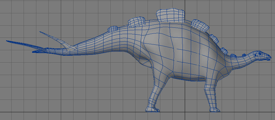 Wuerhosaurus Dinosaur 3D model_6