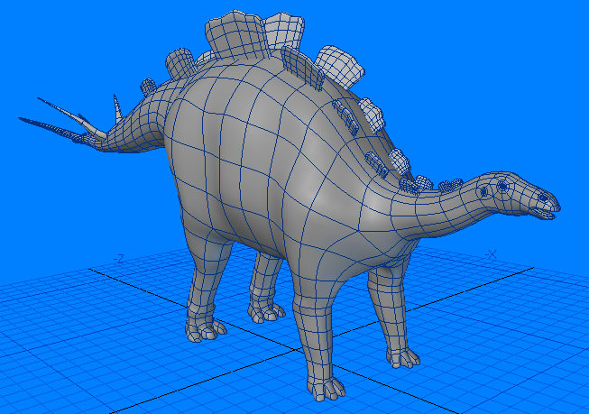 Wuerhosaurus Dinosaur 3D model_4