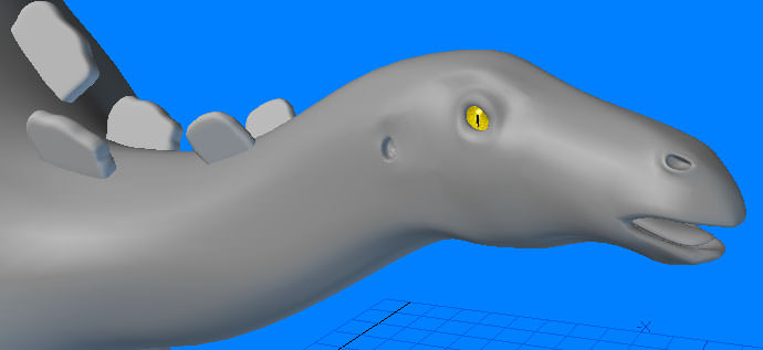 Wuerhosaurus Dinosaur 3D model_1