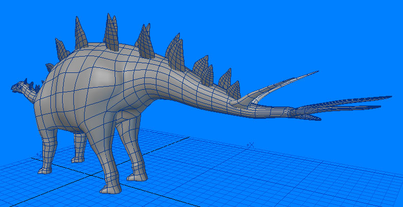 Tuojiangosaurus Dinosaur 3D model_3
