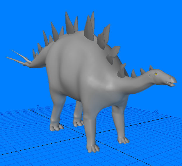 Tuojiangosaurus Dinosaur 3D model_1