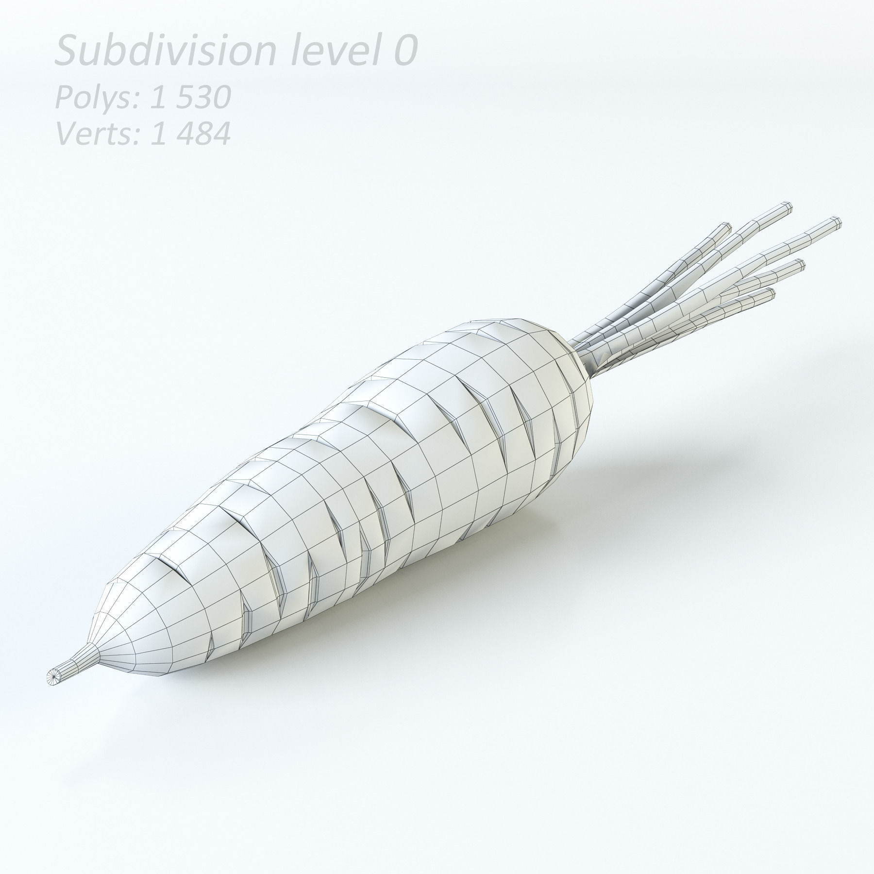 Carrot 3D model_1