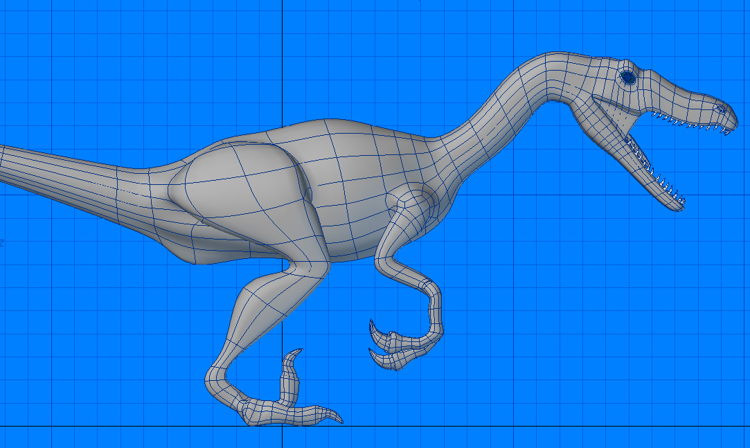 Velociraptor Dinosaur 3D model_4