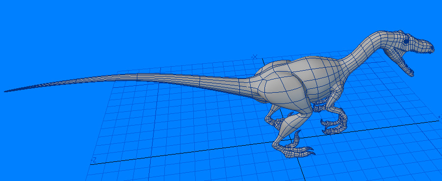 Velociraptor Dinosaur 3D model_3