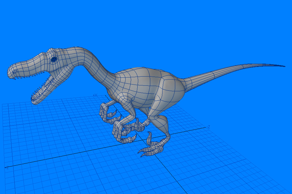 Velociraptor Dinosaur 3D model_5