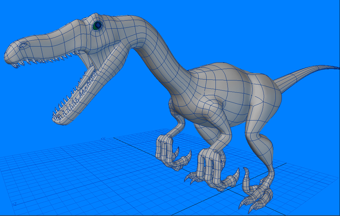 Velociraptor Dinosaur 3D model_1