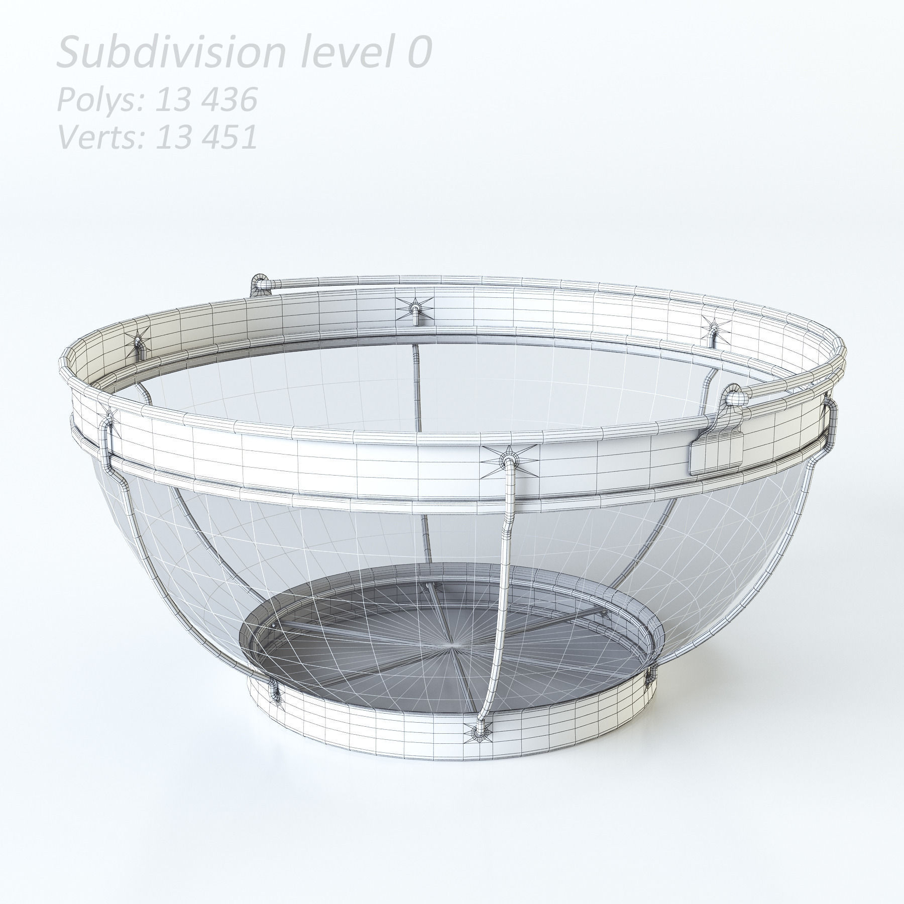 Basket for straining Tescoma Chef 3D model_2