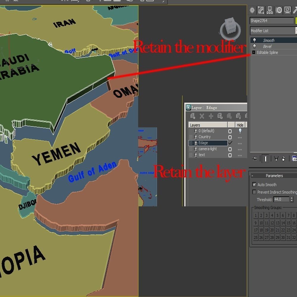 world map 02 3D model_12