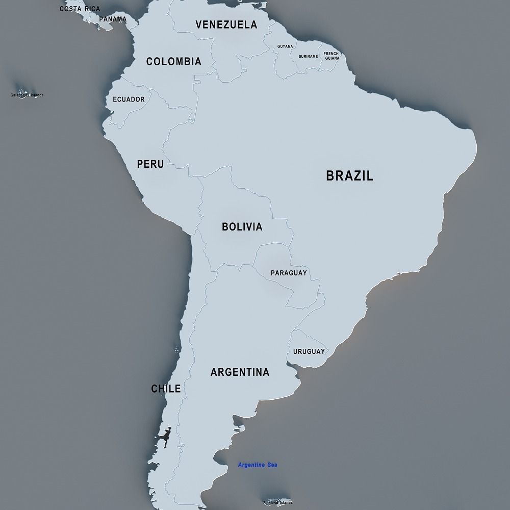 world map 02 3D model_13