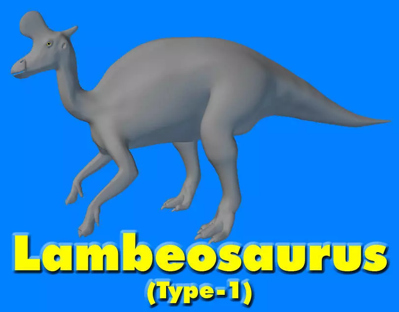 Lambeosaurus Type-1 D 3D model