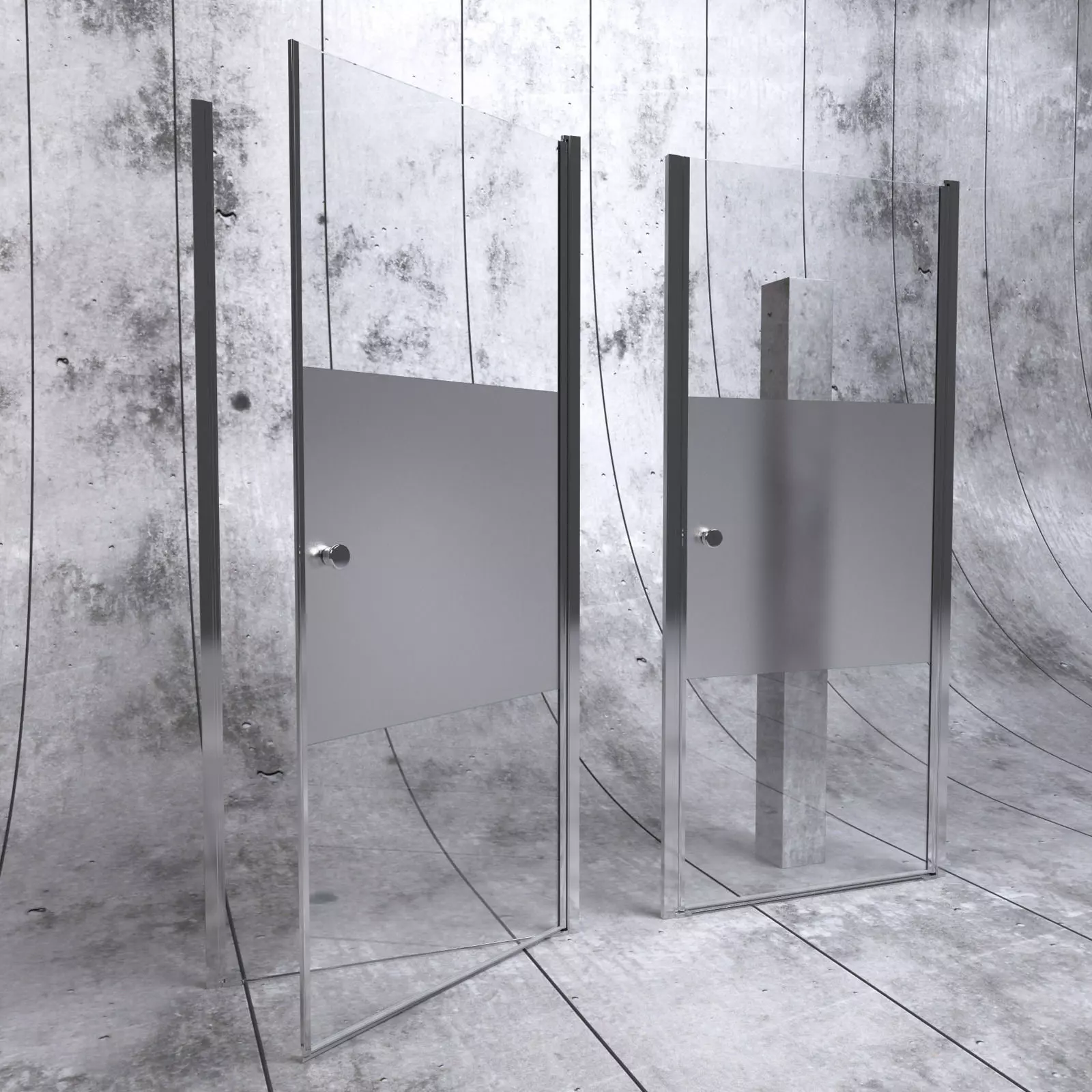 Doors for shower enclosures 3D model