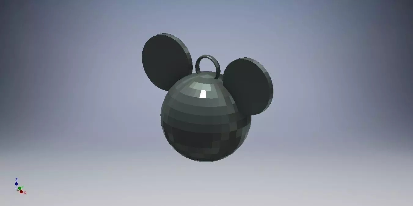Mickey Mouse Earrings 3D print model_0