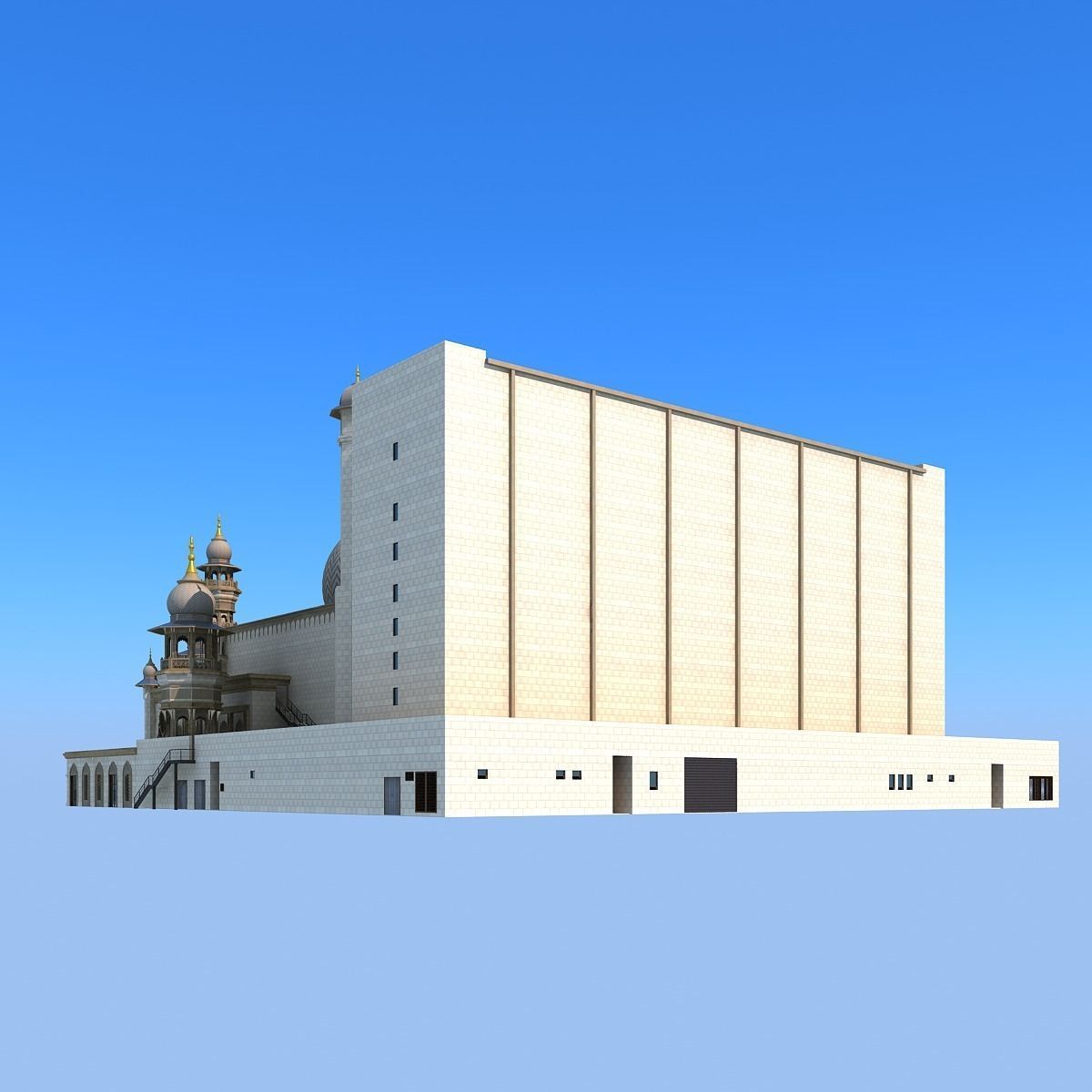 Indian temple 3D model_9
