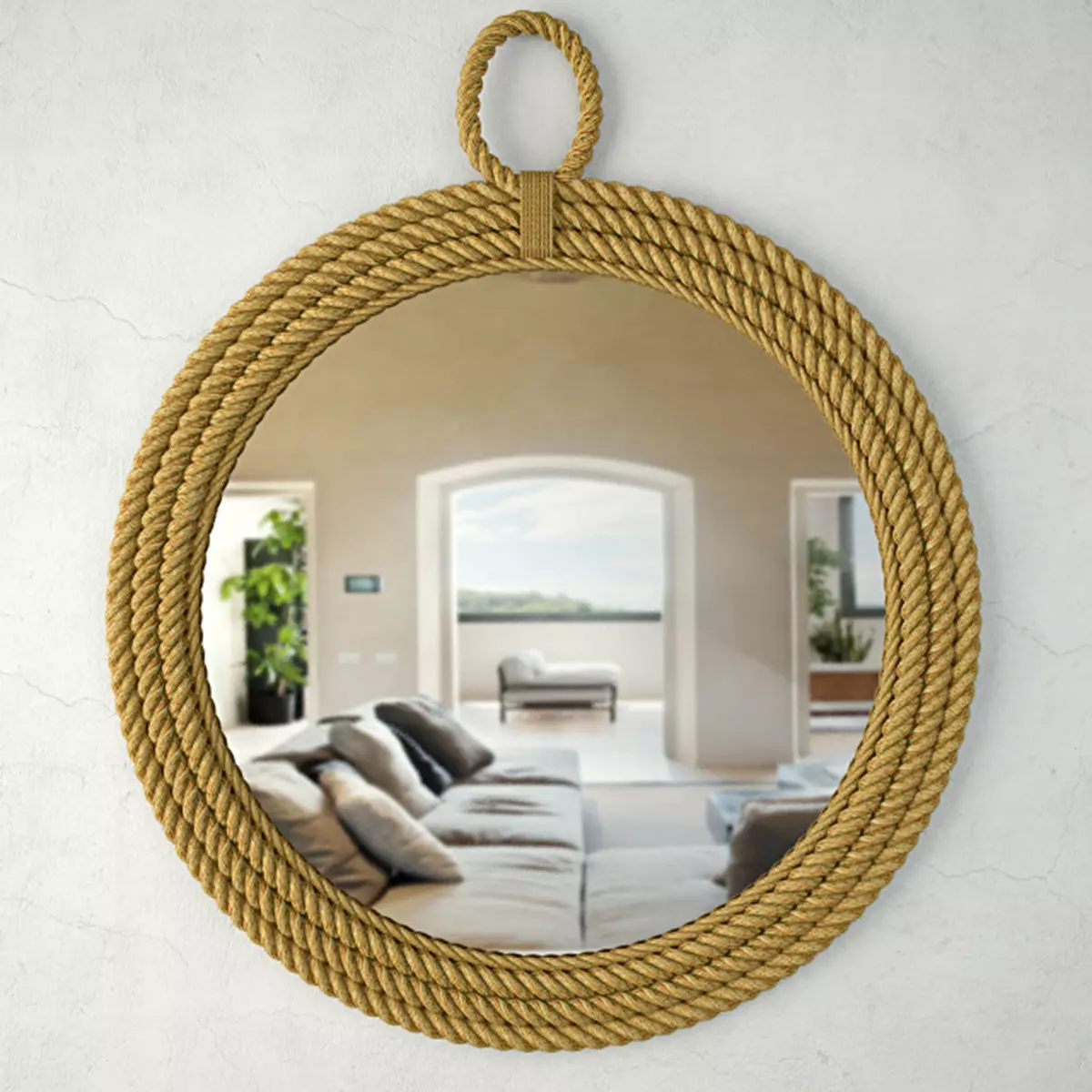 Aspen Oval Mirror Jeffan 3D model_0