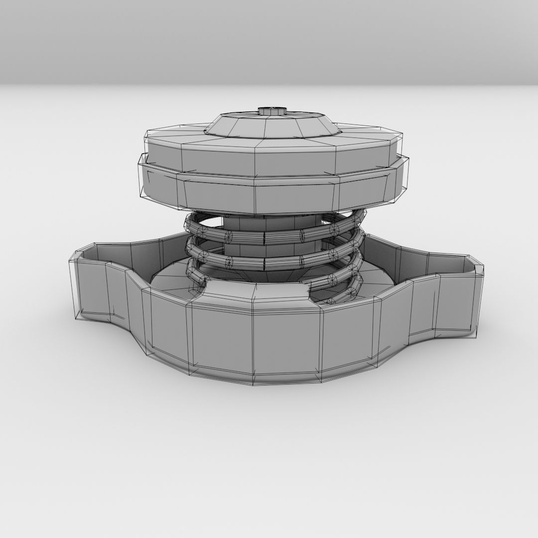 Radiator Cap 3D model_4
