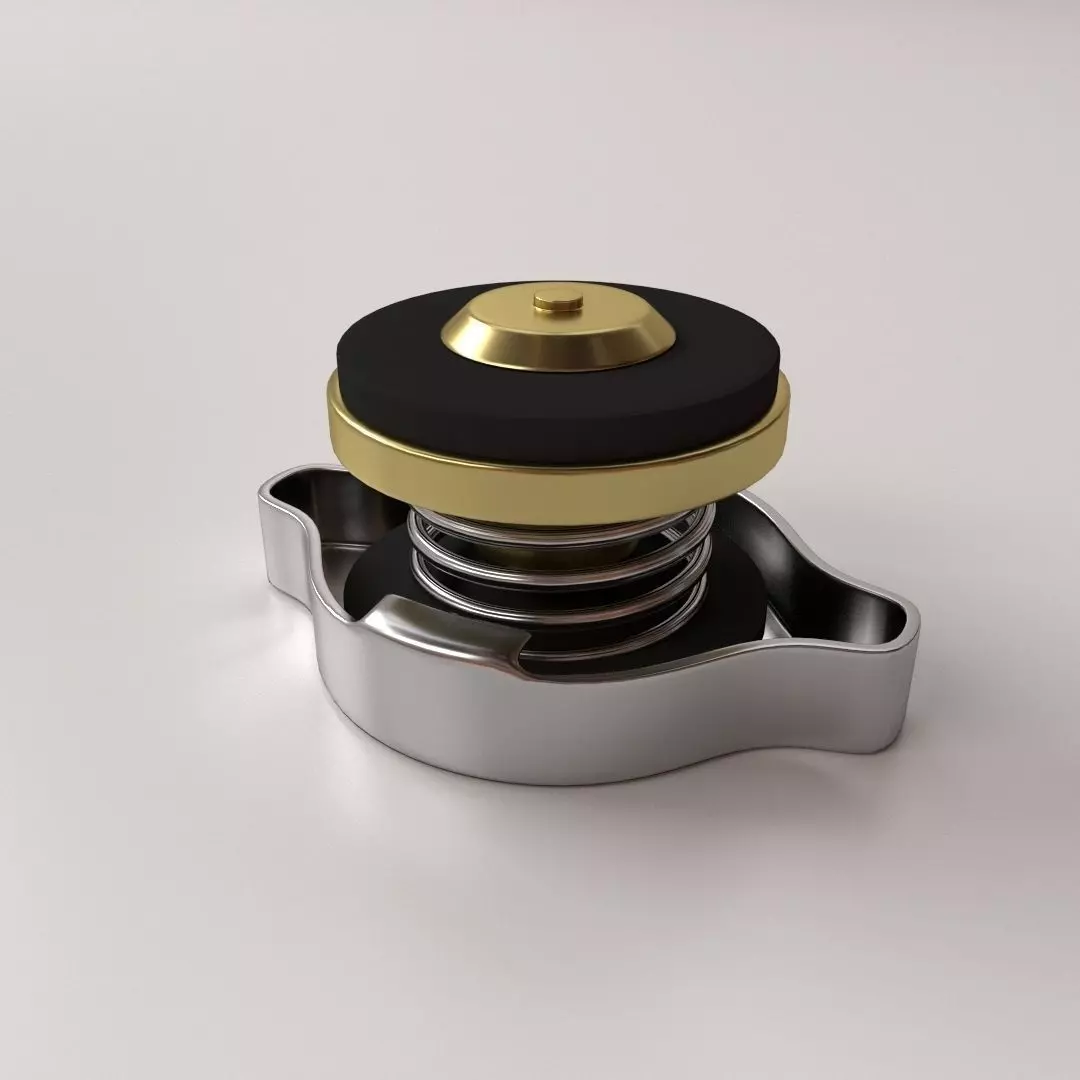 Radiator Cap 3D model_0
