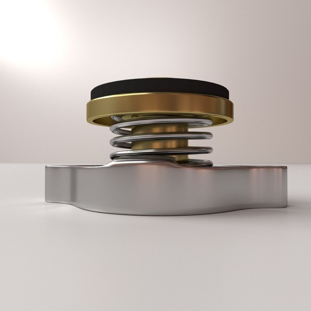 Radiator Cap 3D model_2