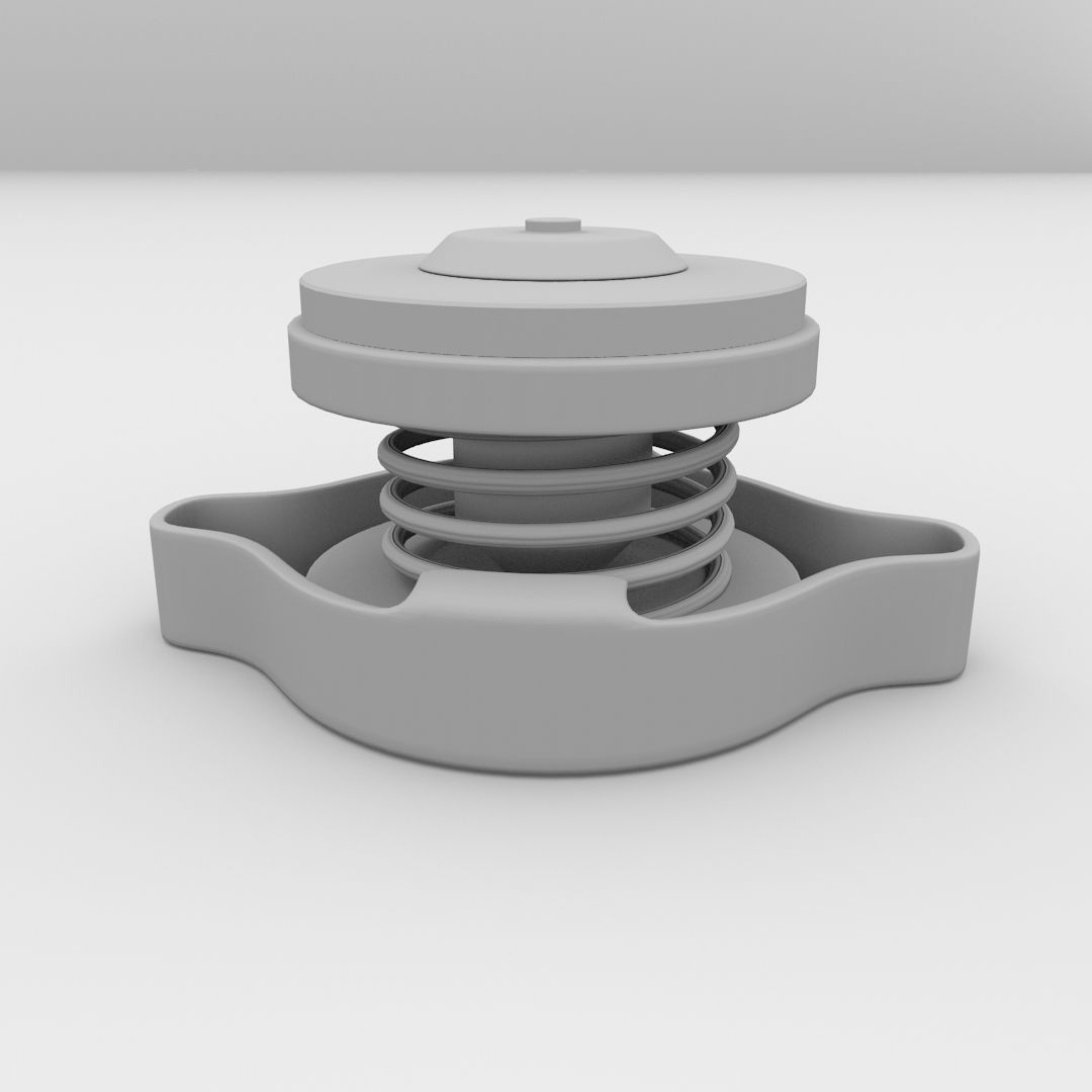 Radiator Cap 3D model_3