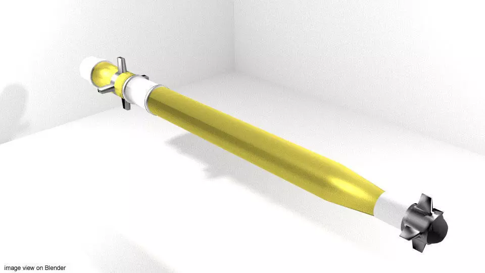 Rocket Launcher - Projectile - Stinger Warhead 3D model