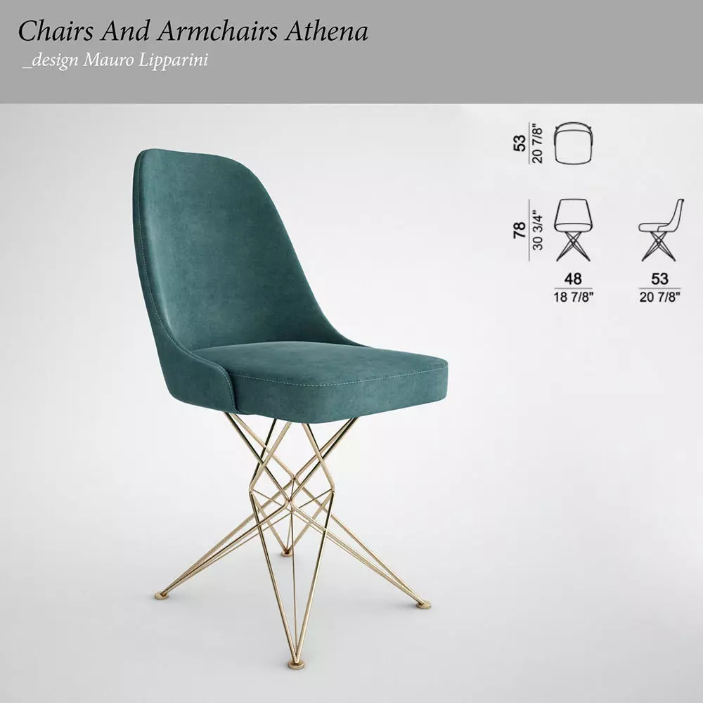 Chair Armchairs Athena of the Mauro Lipparini 3D print model