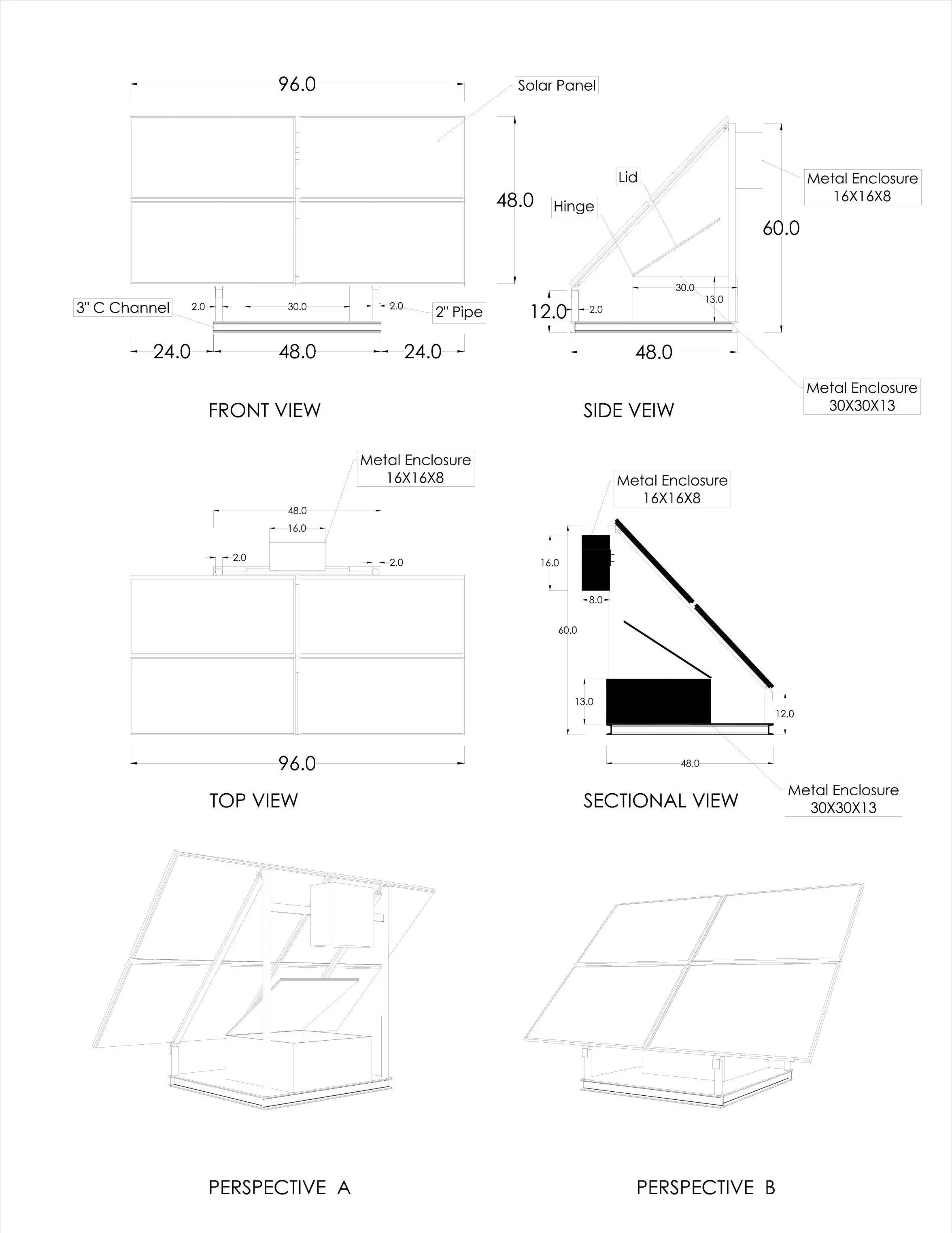 Solar Panel Free 3D model_0