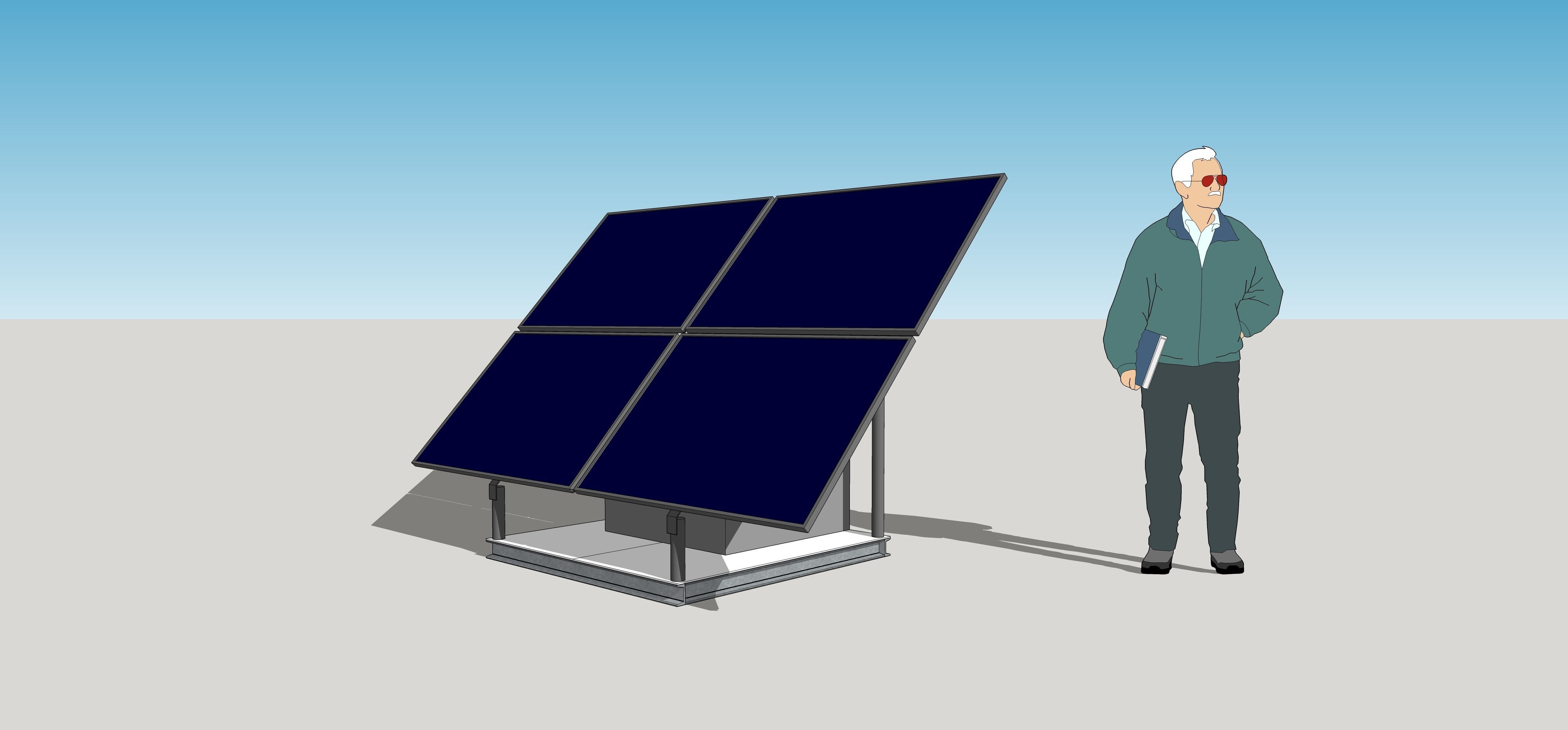 Solar Panel Free 3D model_1