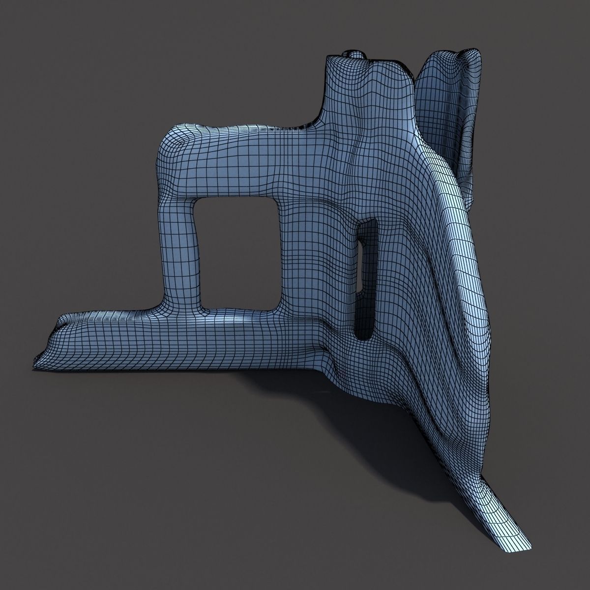 English Castle Ruin 3 Low-poly 3D model_6