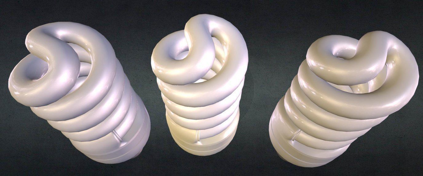 Energy-saving lamp Free 3D model_10