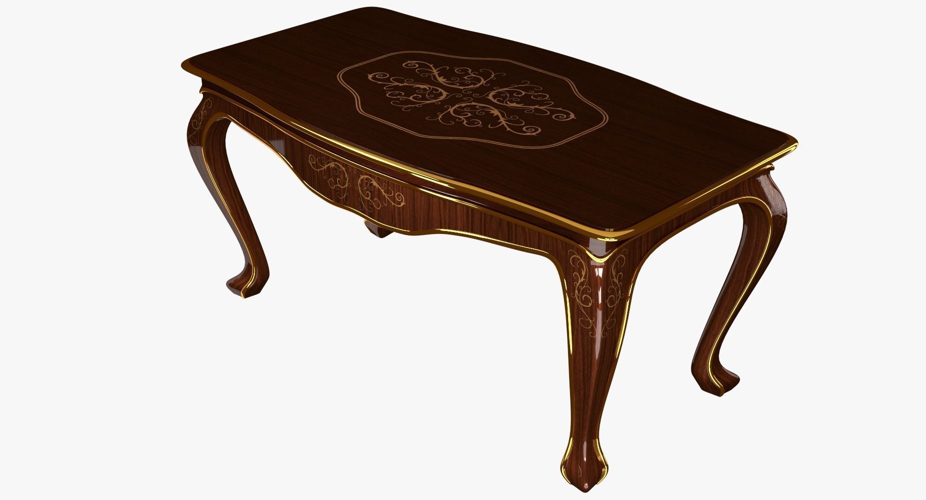 Classic Table 0001 Free 3D model_2