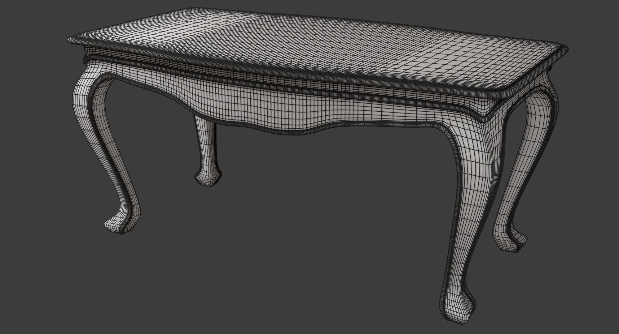 Classic Table 0001 Free 3D model_7