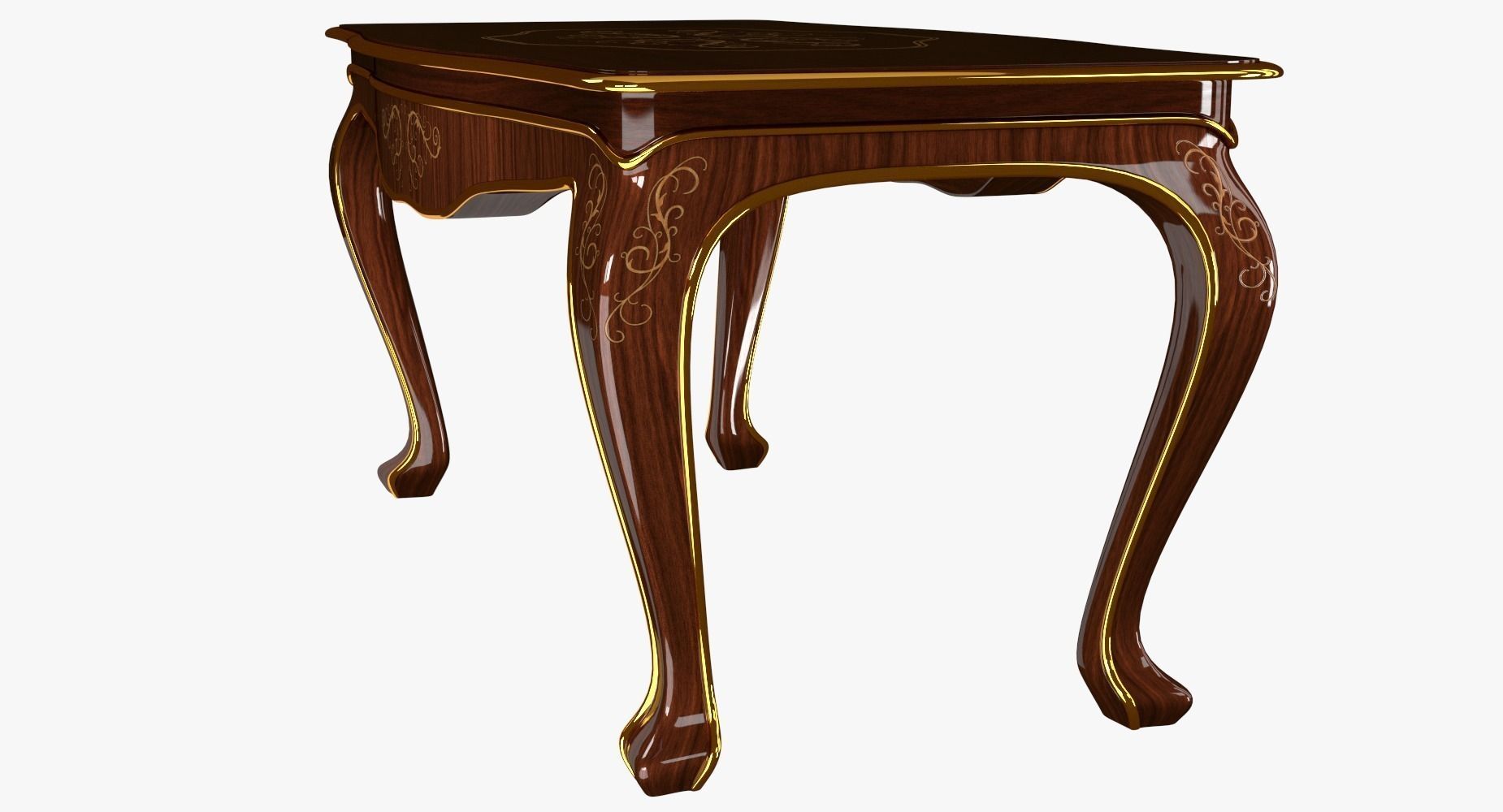 Classic Table 0001 Free 3D model_3